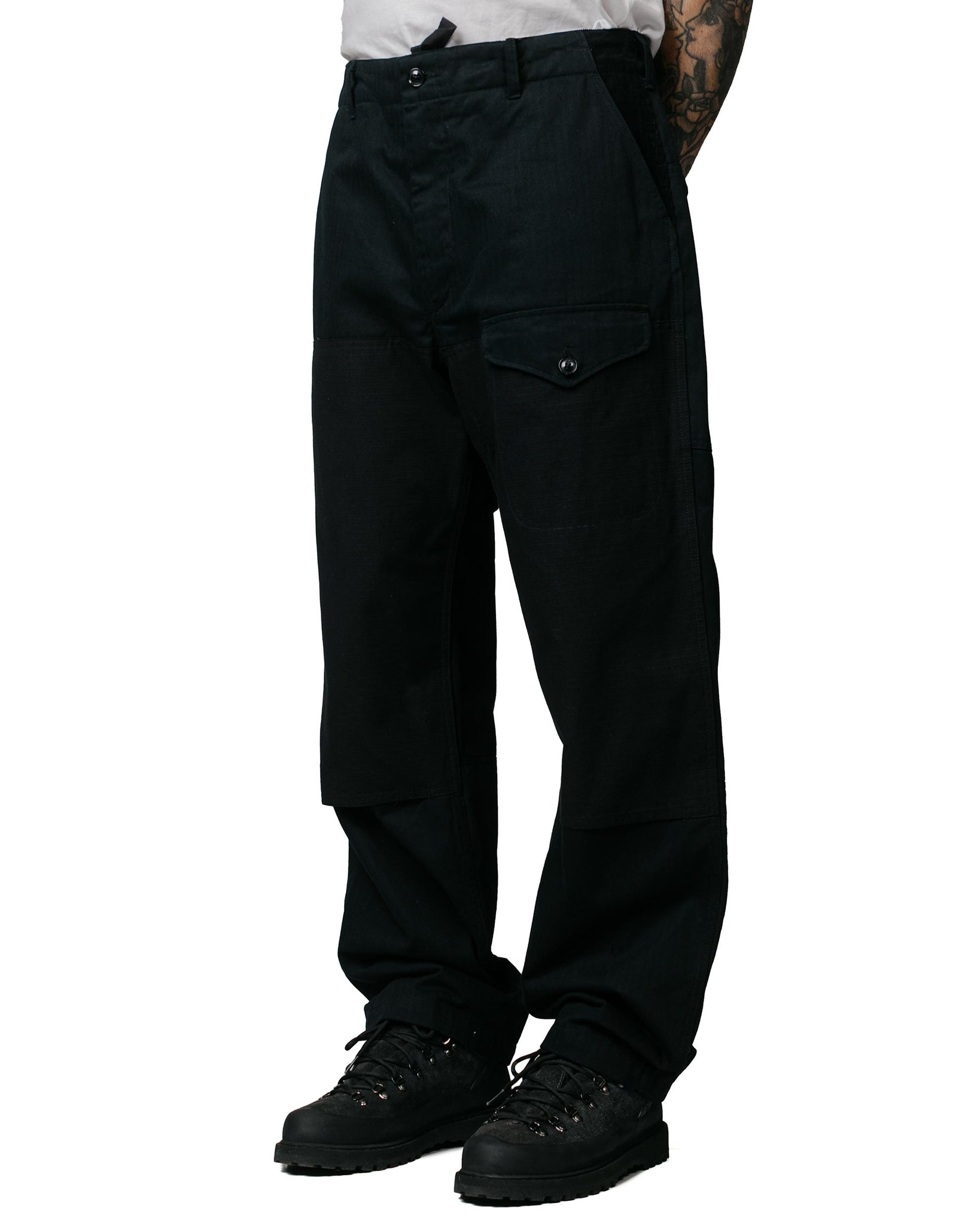 Engineered Garments Field Pant Black Cotton Herringbone Twill