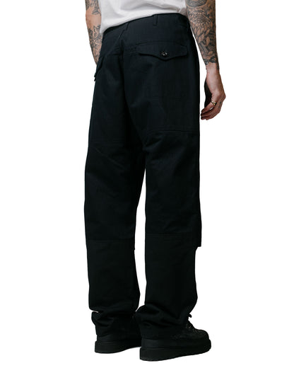 Engineered Garments Field Pant Black Cotton Herringbone Twill model back