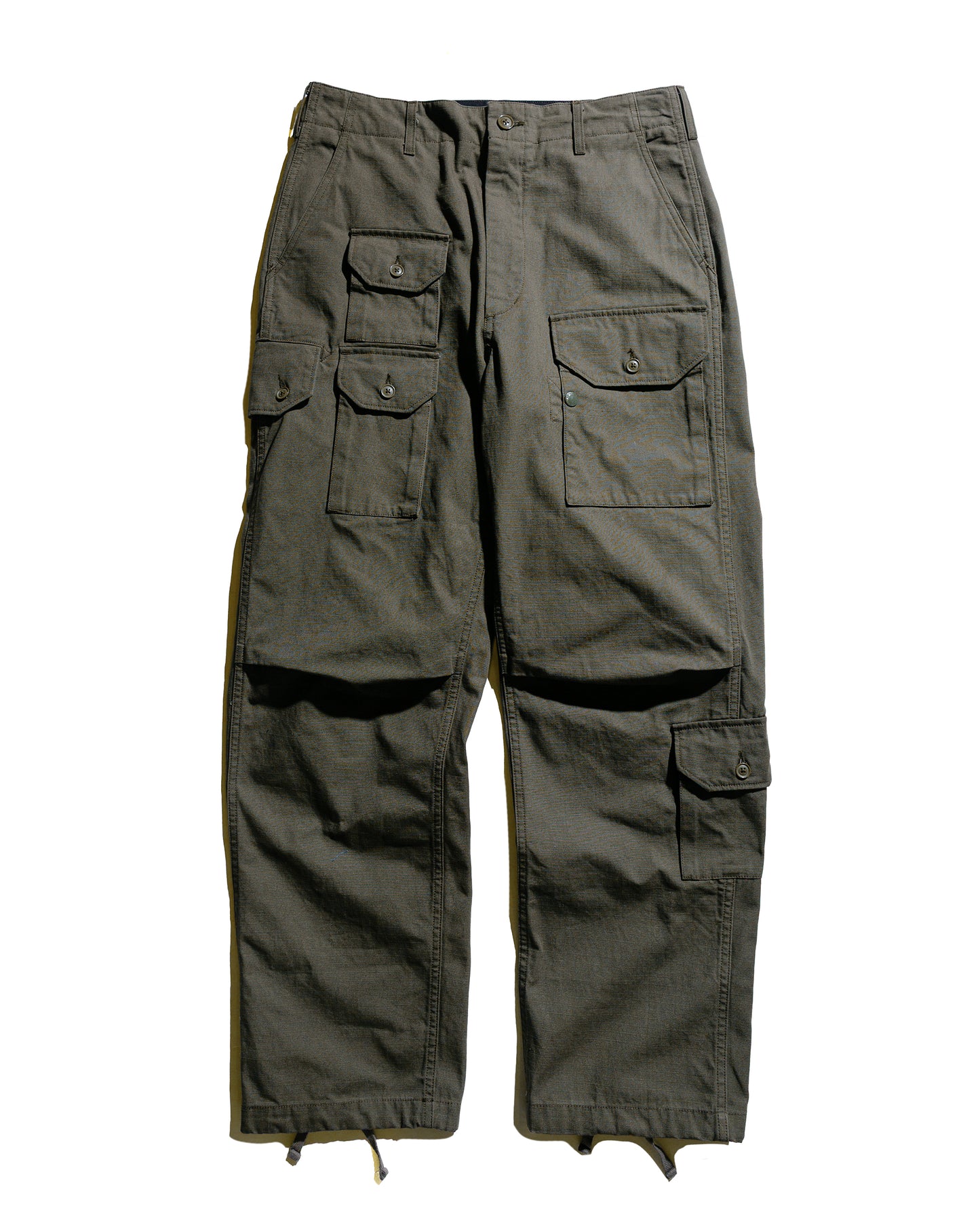 Engineered Garments Flight Pant Olive Heavyweight Cotton Ripstop