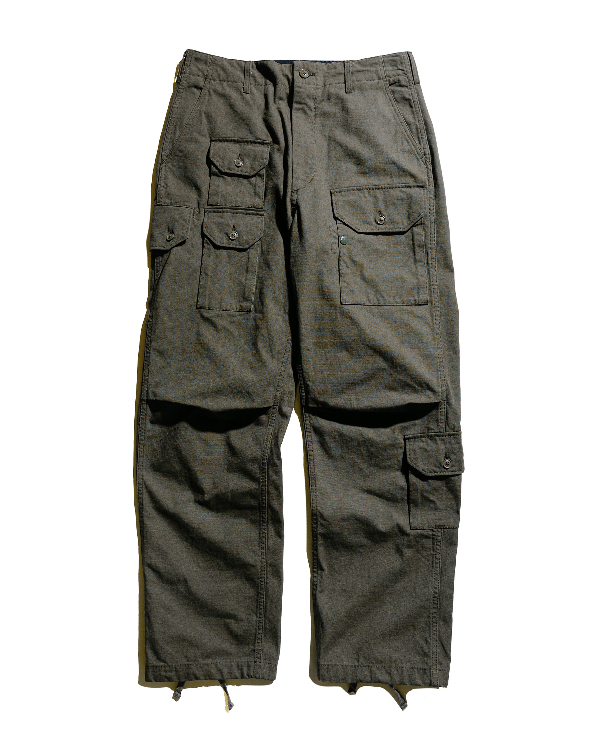 Engineered Garments Flight Pant Olive Heavyweight Cotton Ripstop