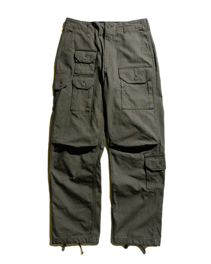 Engineered Garments Flight Pant Olive Heavyweight Cotton Ripstop