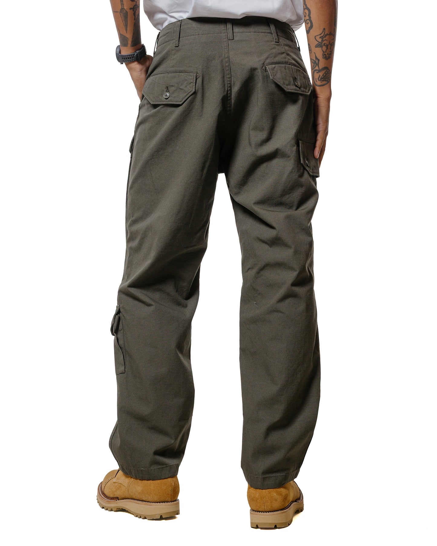 Engineered Garments Flight Pant Olive Heavyweight Cotton Ripstop
