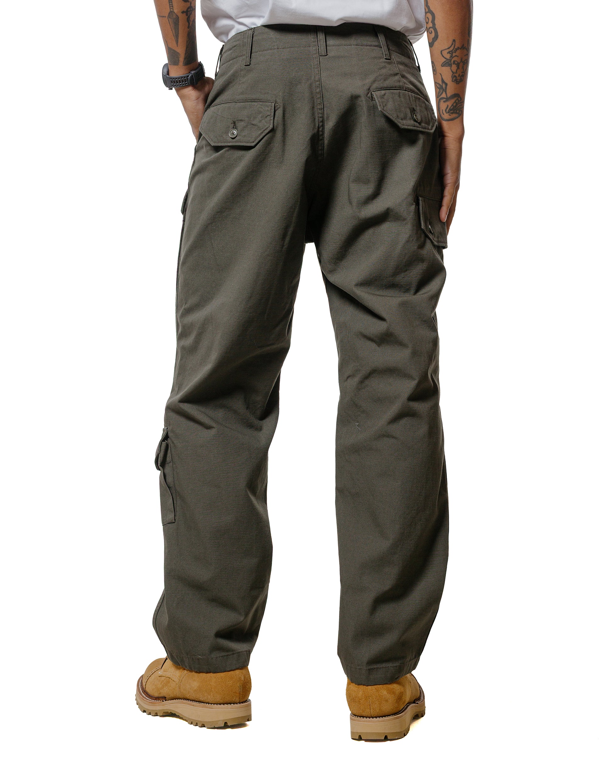 Engineered Garments Flight Pant Olive Heavyweight Cotton Ripstop