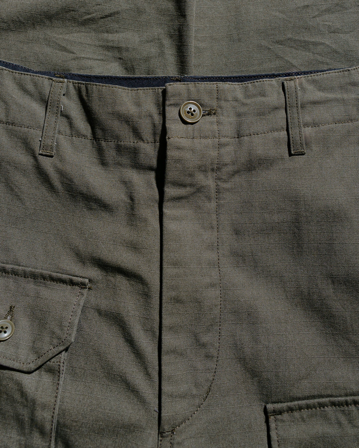 Engineered Garments Flight Pant Olive Heavyweight Cotton Ripstop