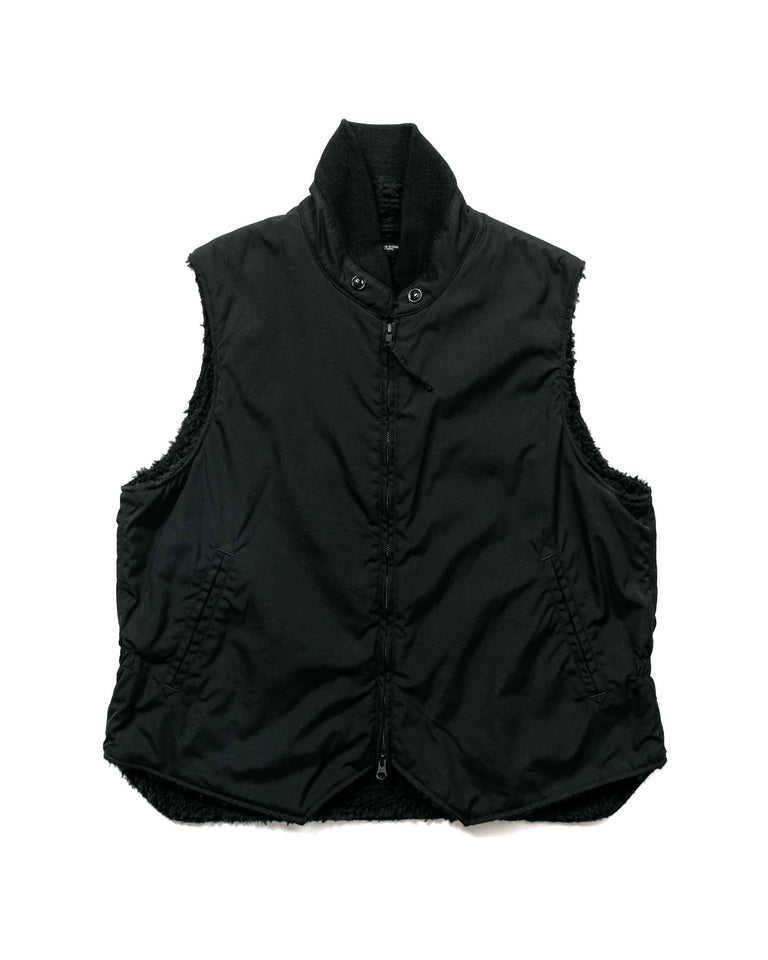 Engineered Garments LL Vest Black PC Poplin