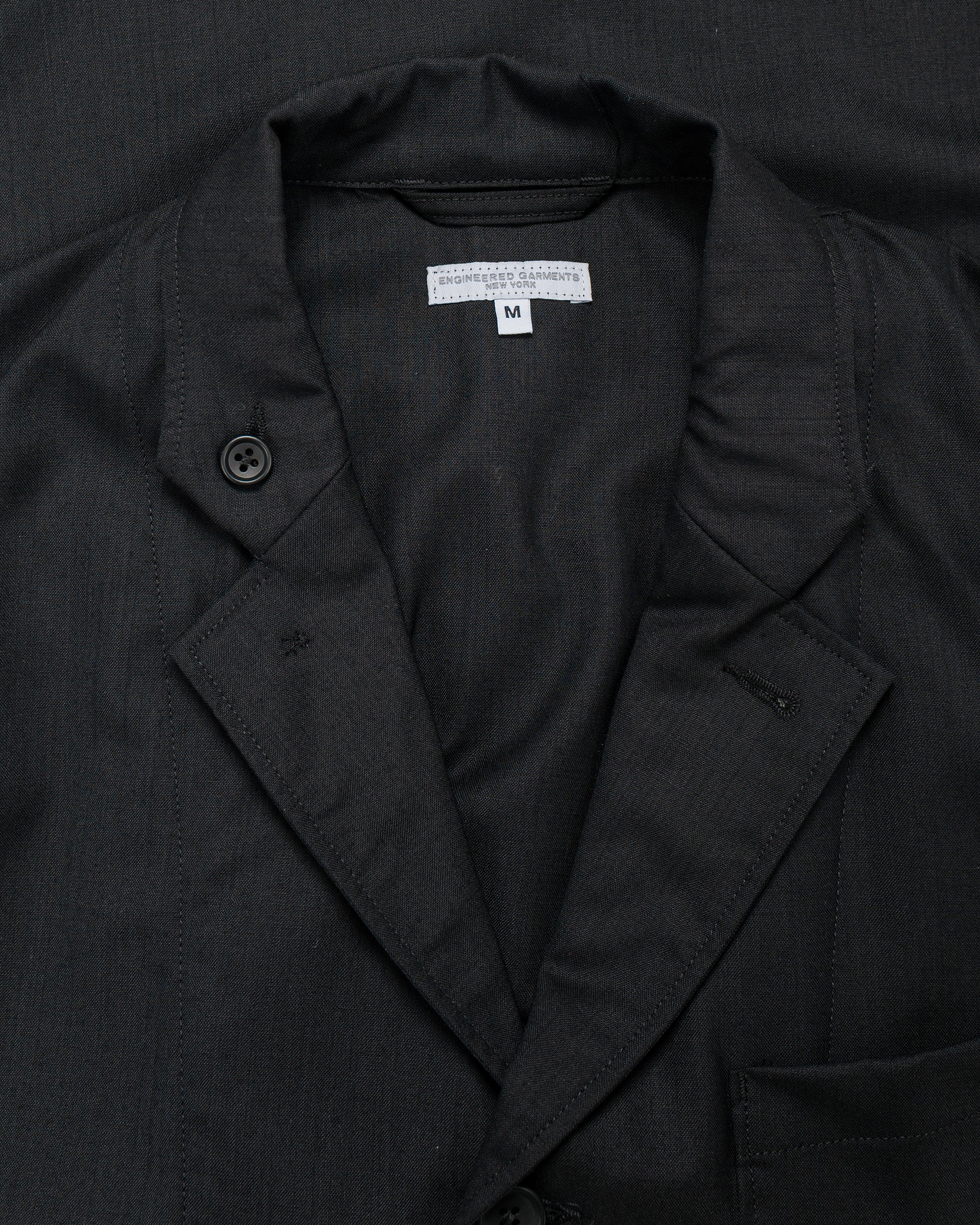 Engineered Garments Loiter Jacket Black Tropical Wool