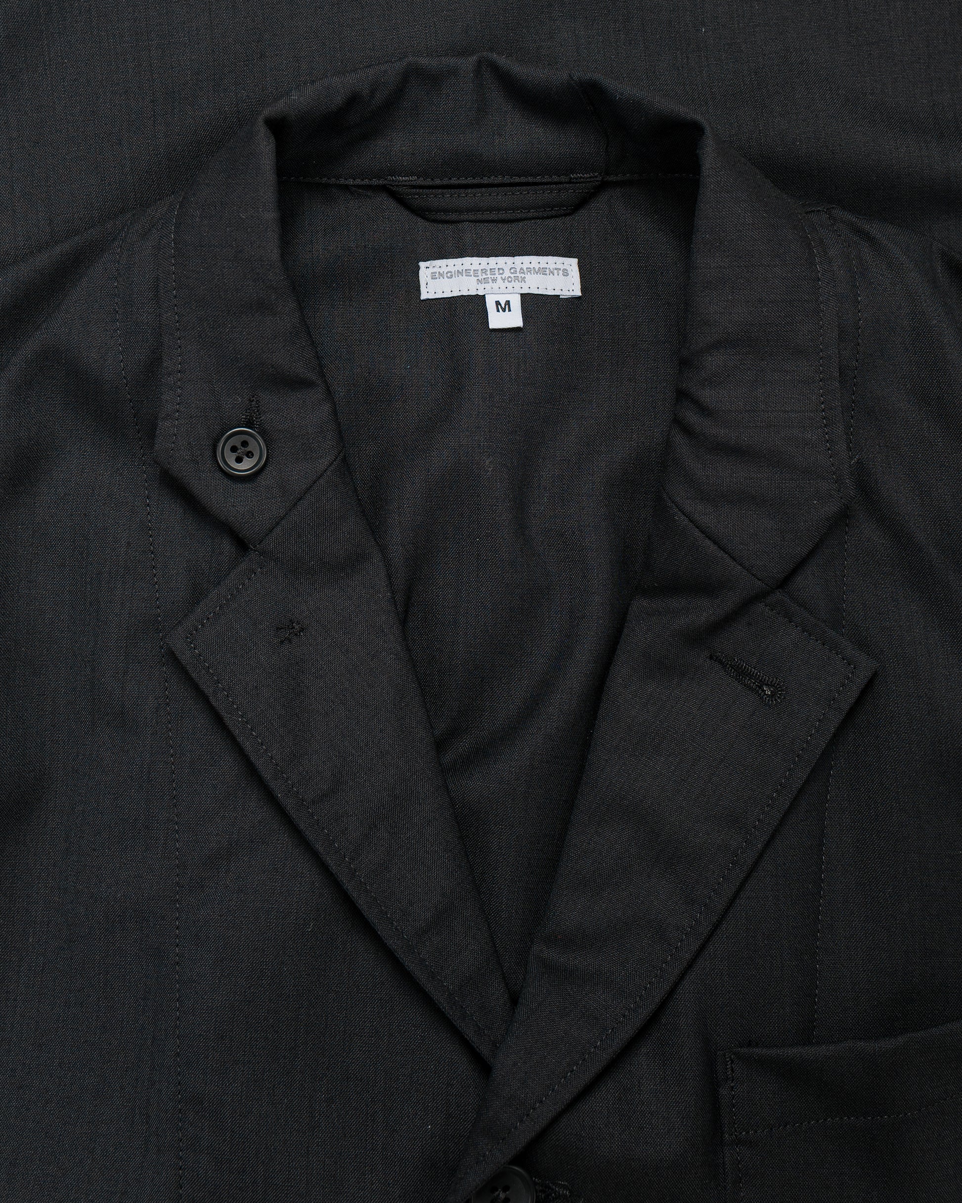 Engineered Garments Loiter Jacket Black Tropical Wool