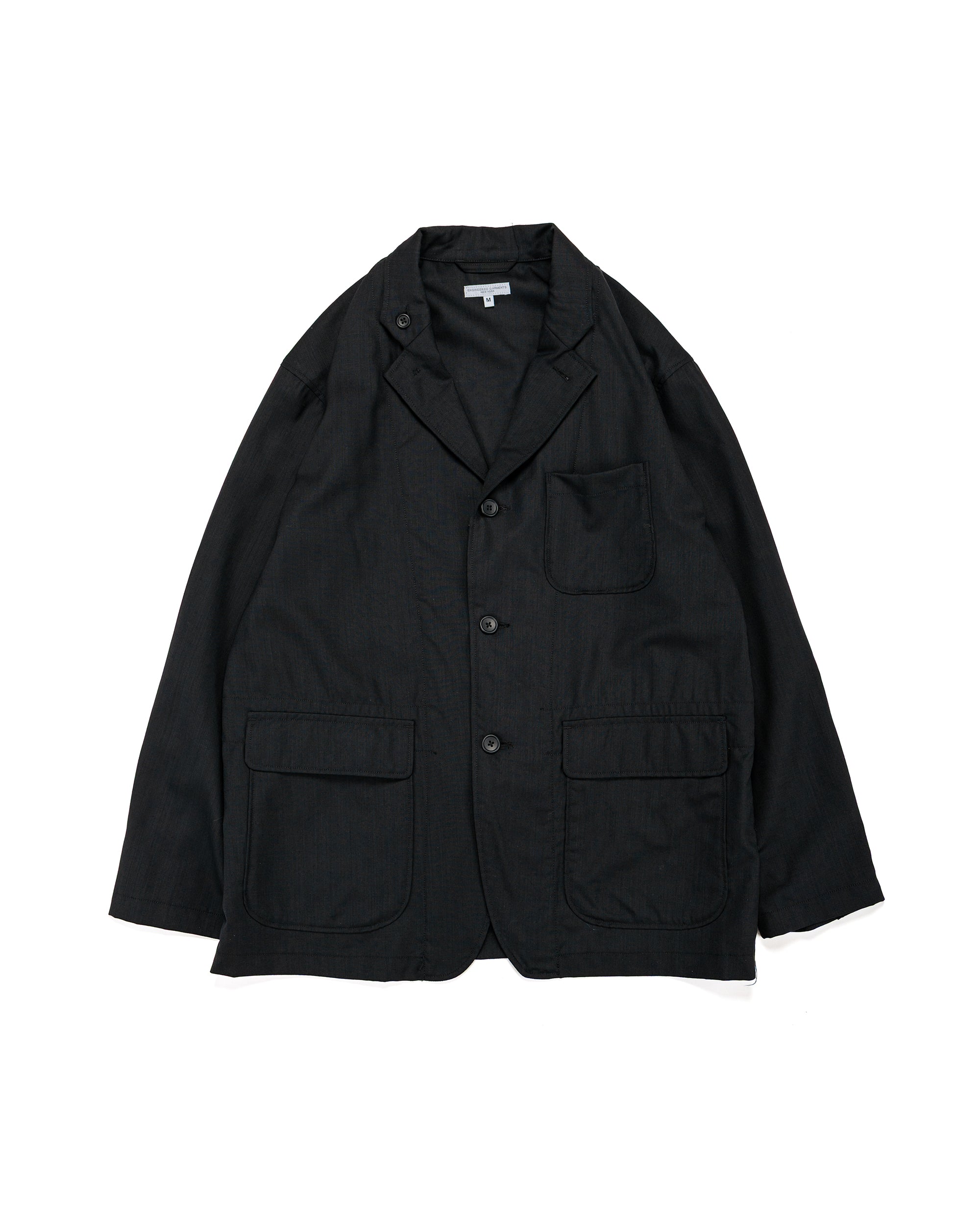 Engineered Garments Loiter Jacket Black Tropical Wool
