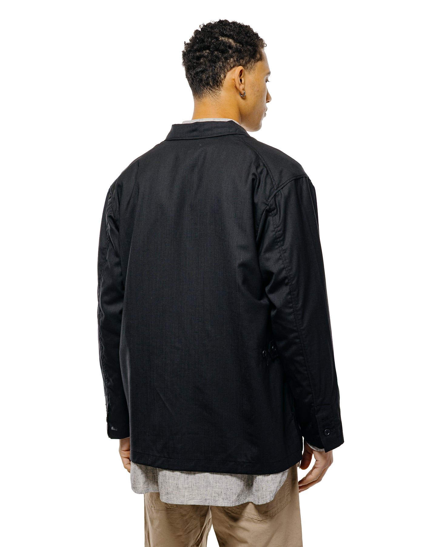 Engineered Garments Loiter Jacket Black Tropical Wool