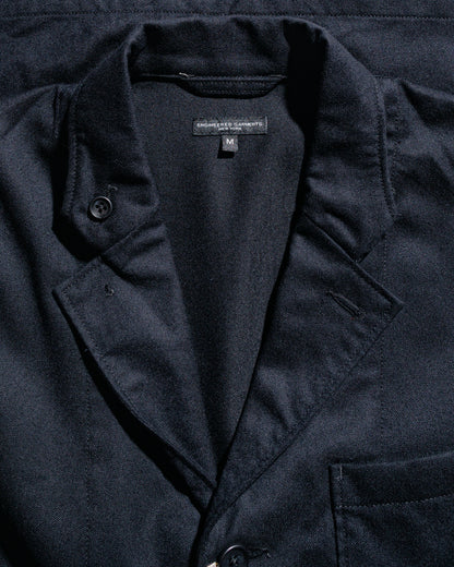 Engineered Garments Loiter Jacket Dark Navy High Count Worsted Wool