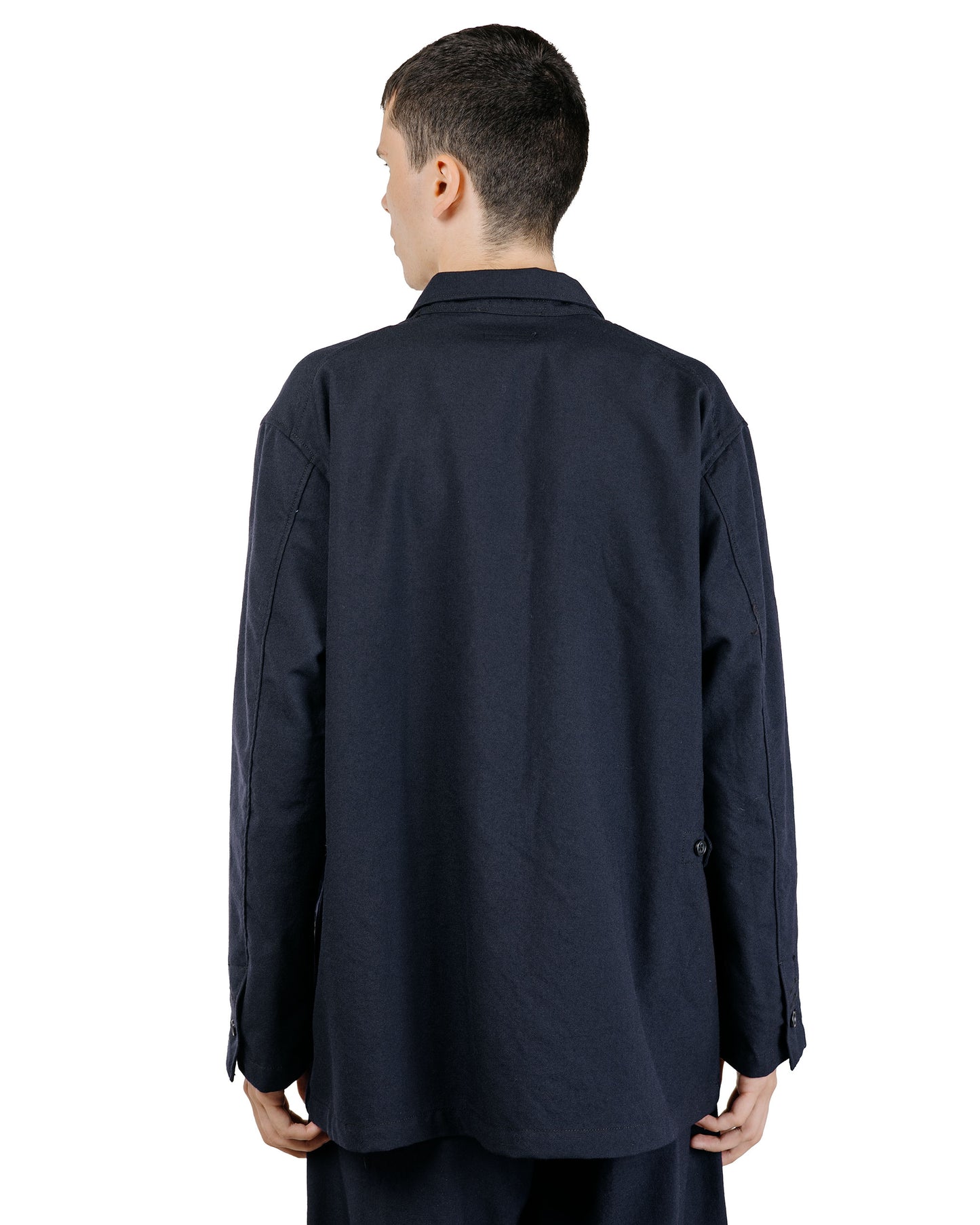 Engineered Garments Loiter Jacket Dark Navy Wool Uniform Serge
