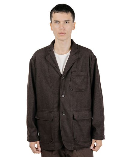 lost & found Engineered Garments Engineered Garments Loiter Jacket Dk.Brown Poly Wool Heavy Flannel