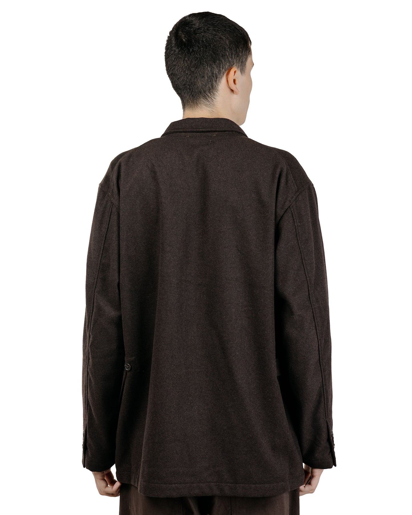 lost & found Engineered Garments Engineered Garments Loiter Jacket Dk.Brown Poly Wool Heavy Flannel