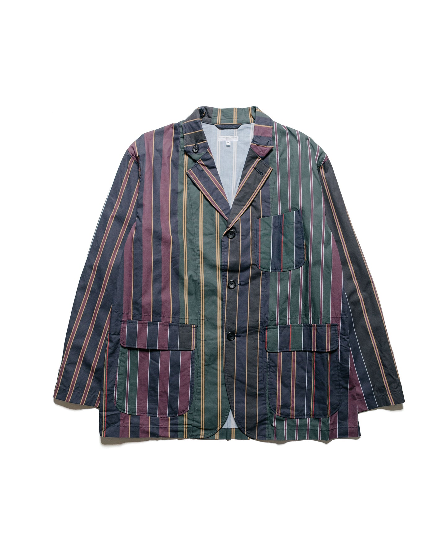 Engineered Garments Loiter Jacket Multi Colour Regimental Stripe