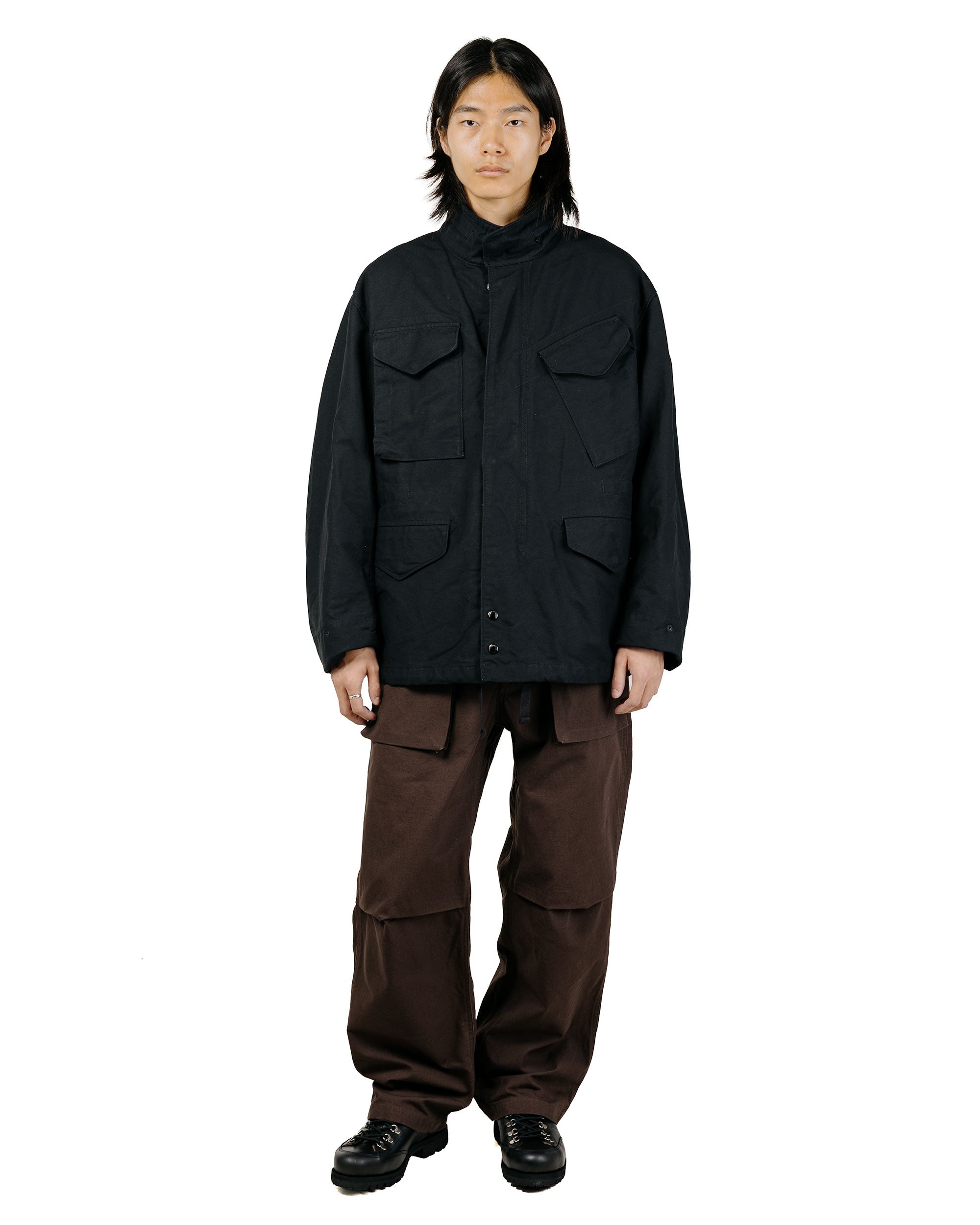 ENGINEERED GARMENTS ジャケット M Engineered Garments M65 Field Jacket Black Cotton Double Cloth