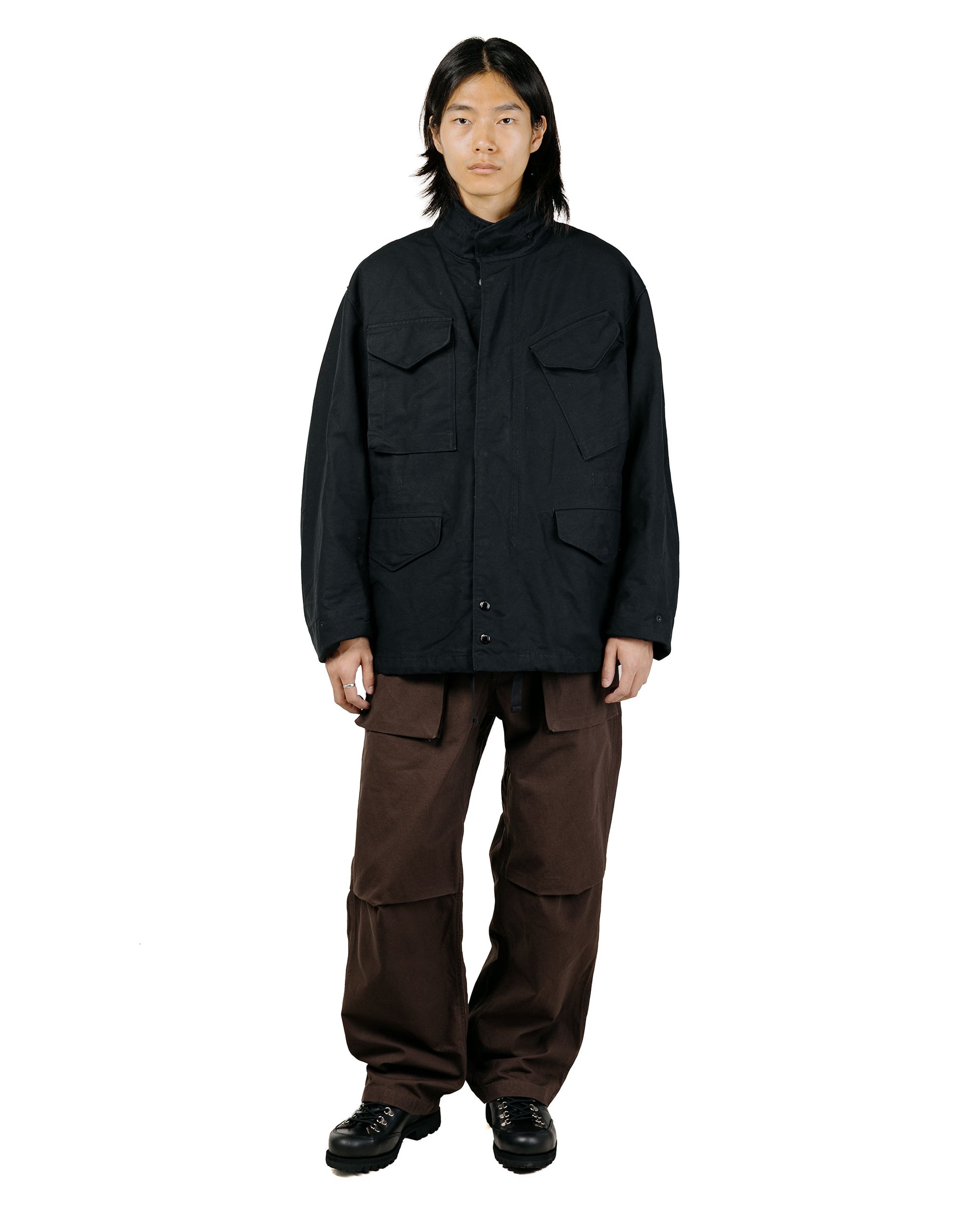 Engineered Garments M65 Field Jacket Black Cotton Double Cloth