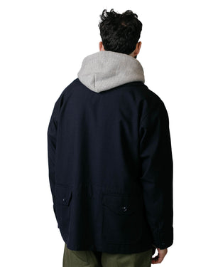 Engineered Garments Maine Guide Jacket Dark Navy Wool Uniform Serge Model Back