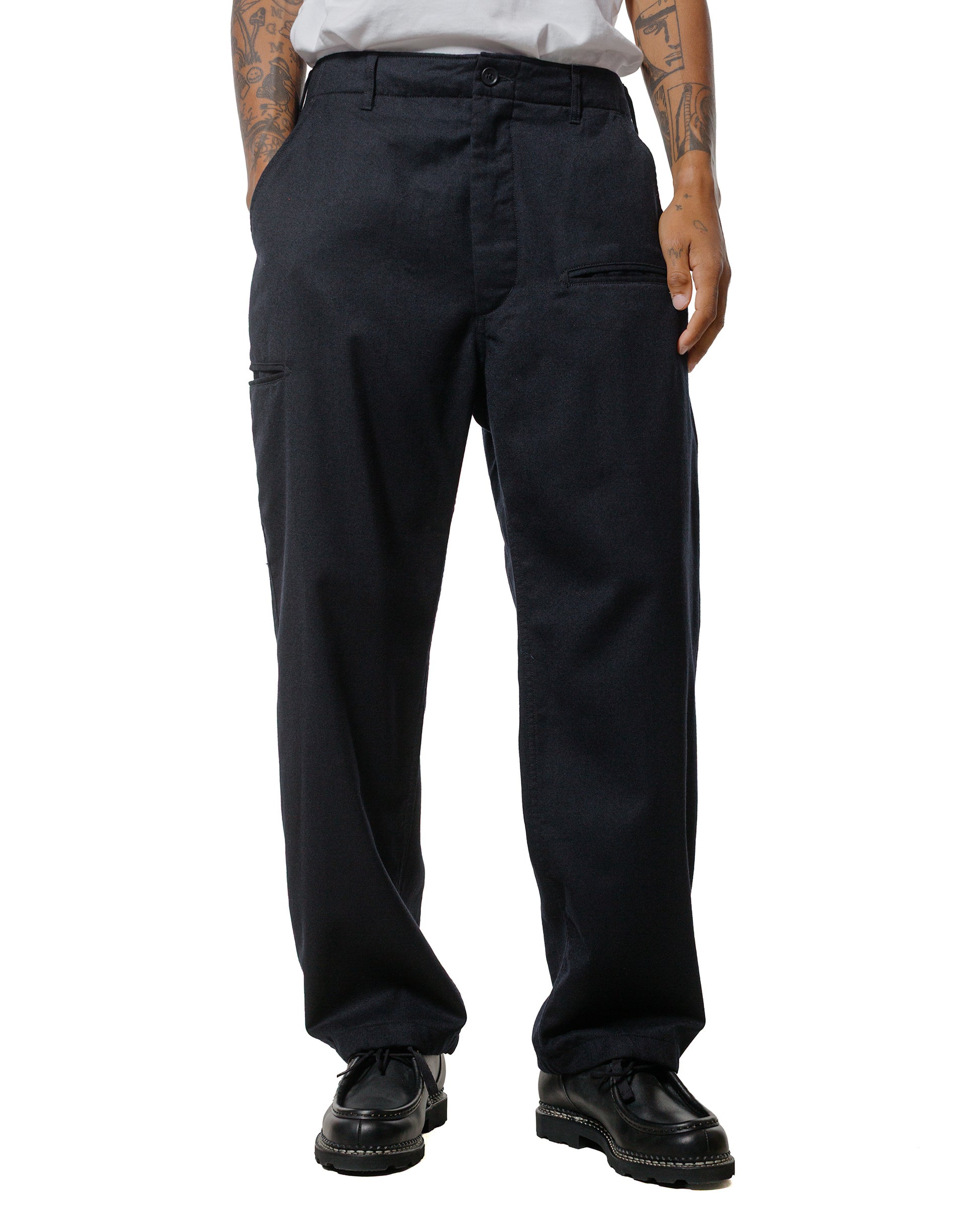 Engineered Garments NNP Pant Dark Navy High Count Worsted Wool