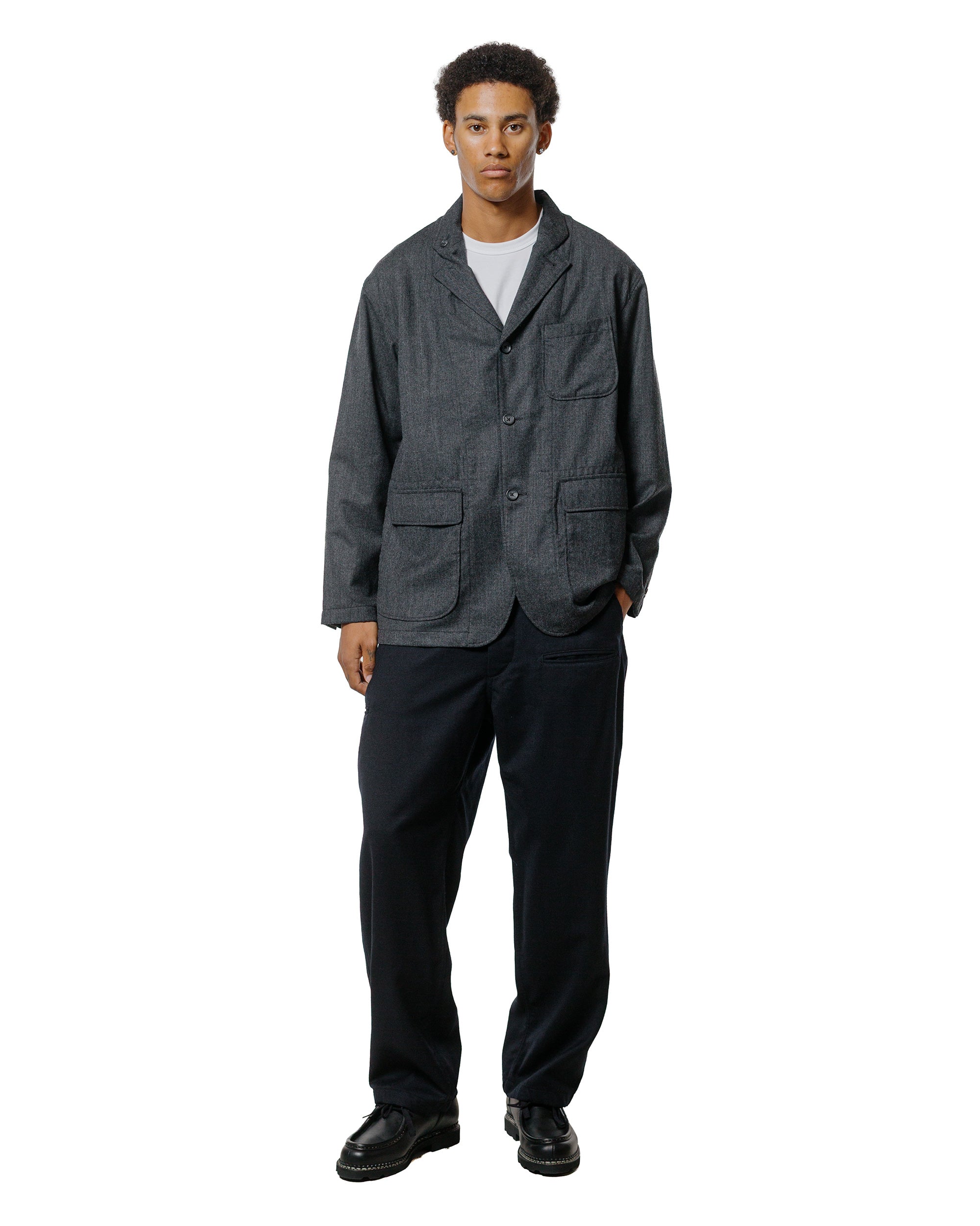 Engineered Garments NNP Pant Dark Navy High Count Worsted Wool