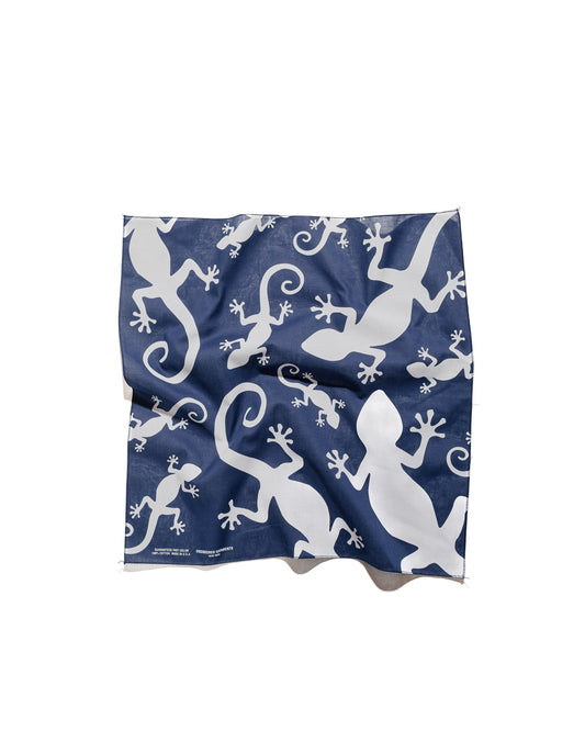 Engineered Garments Navy Gecko Printed Bandana