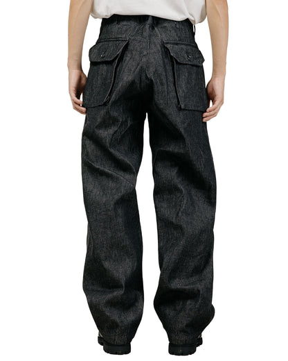 Engineered Garments Norwegian Army Pant Black Cotton Cone Denim