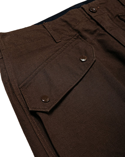 Engineered Garments Norwegian Army Pant Dark Brown Heavyweight Cotton Ripstop