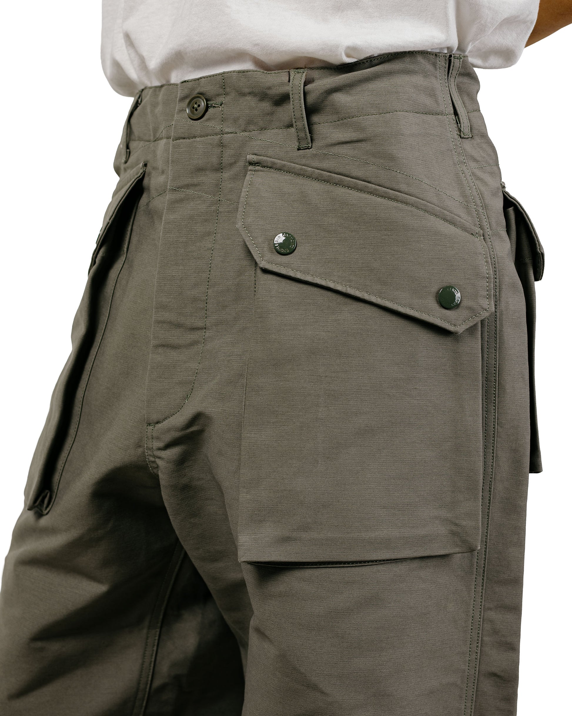 Engineered Garments Norwegian Army Pant Olive Cotton Double Cloth