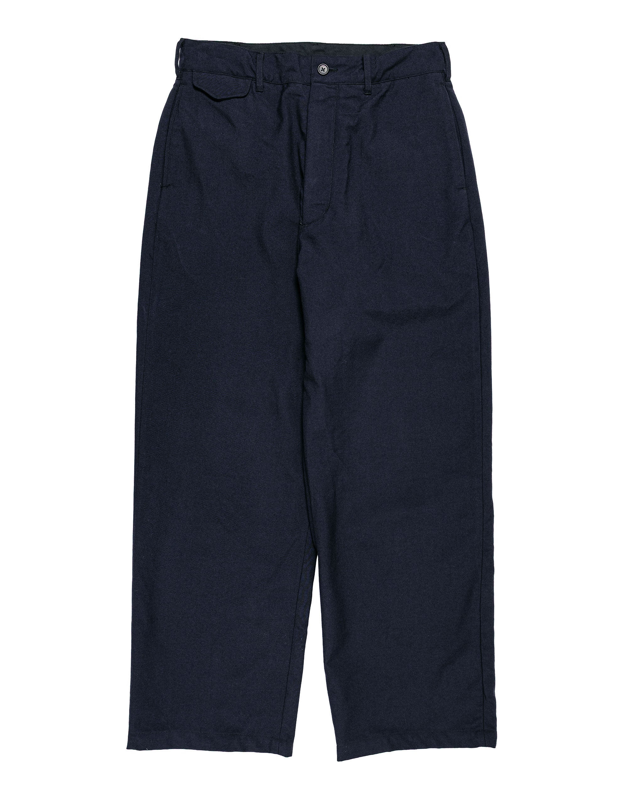 Engineered Garments Officer Pant Dark Navy Wool Uniform Serge