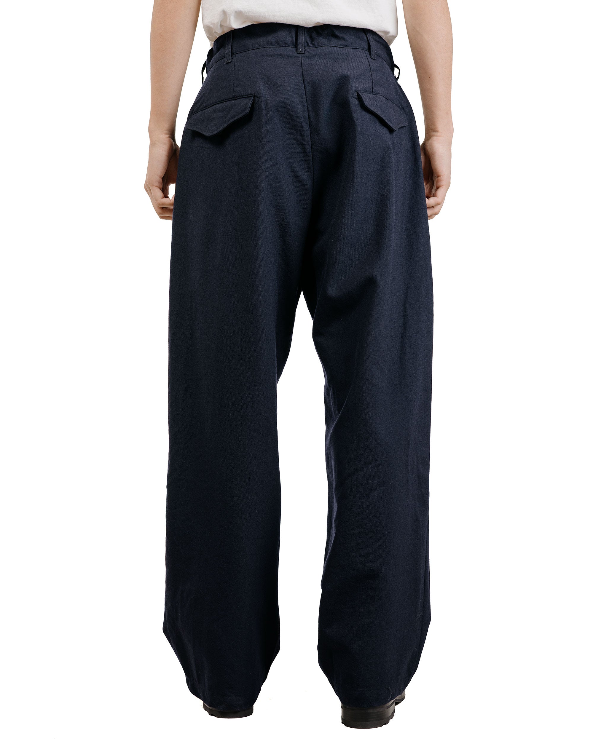 Engineered Garments Officer Pant Dark Navy Wool Uniform Serge