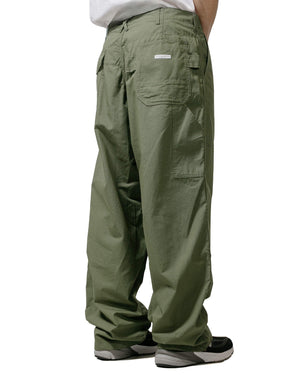 Engineered Garments Painter Pant Olive Cotton Ripstop model back
