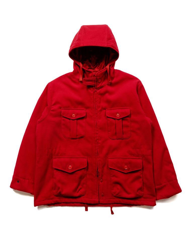 Engineered Garments SAS Jacket Red Fake Poly Fake Melton