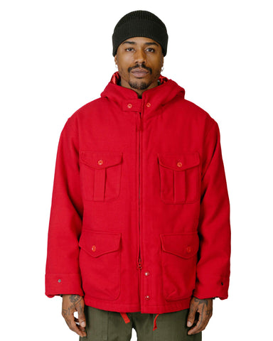 Engineered Garments SAS Jacket Red Fake Poly Fake Melton