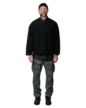 Engineered Garments Shooting Jacket Black Cotton Moleskin Model
