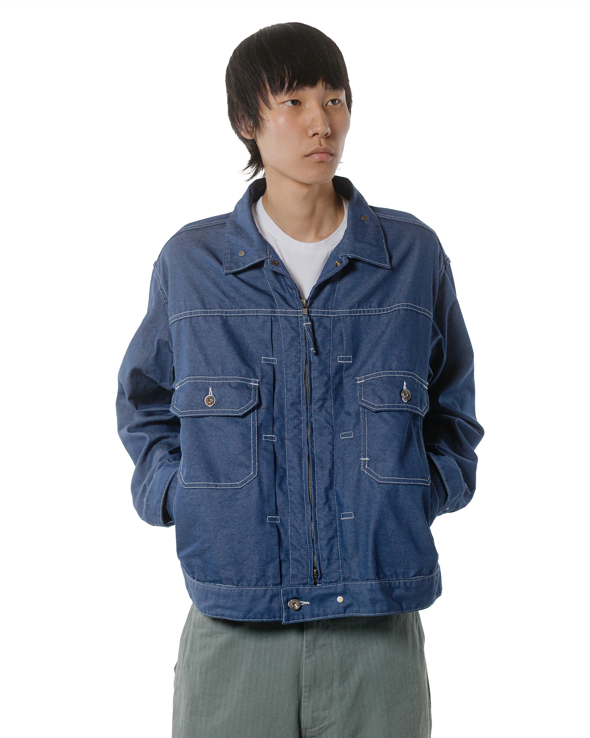 Engineered Garments Trucker Jacket Indigo CP Denim