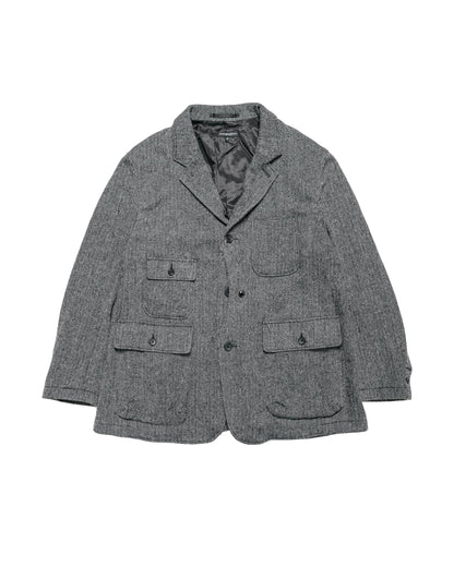 Engineered Garments Upland Jacket Grey Poly Wool Herringbone