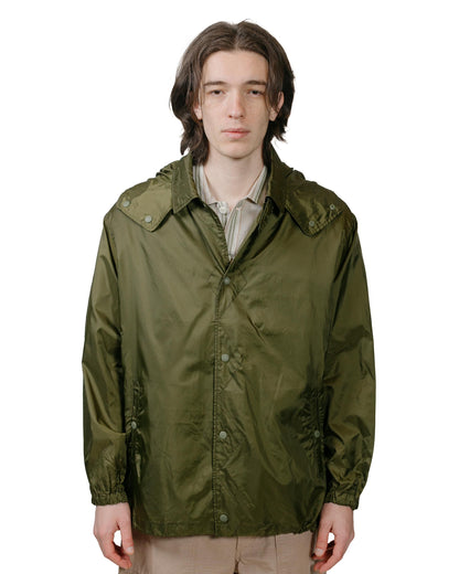 Engineered Garments Wind Breaker Olive Nylon Ripstop model front