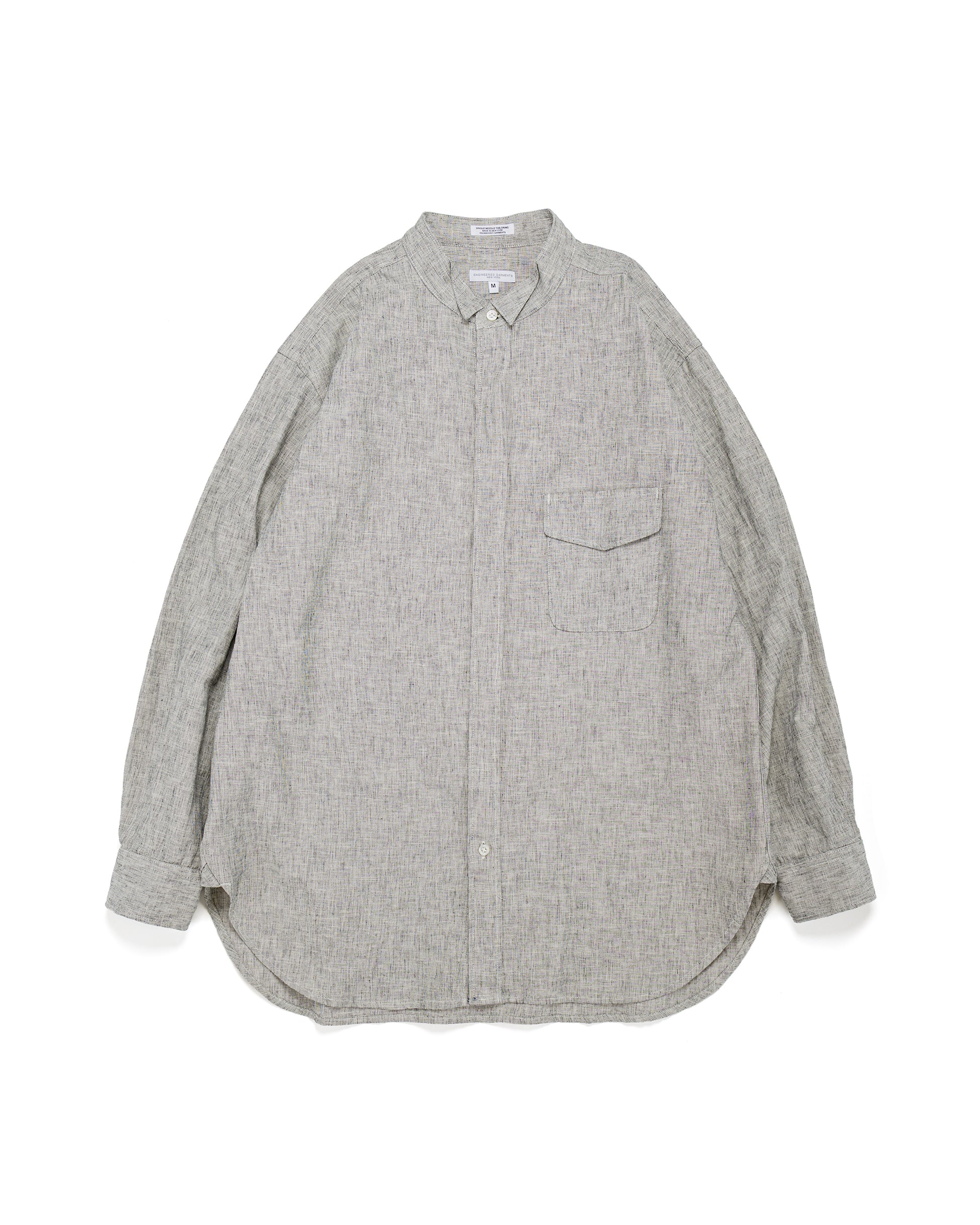 Engineered Garments Wing Collar Shirt H.Grey CL Melange