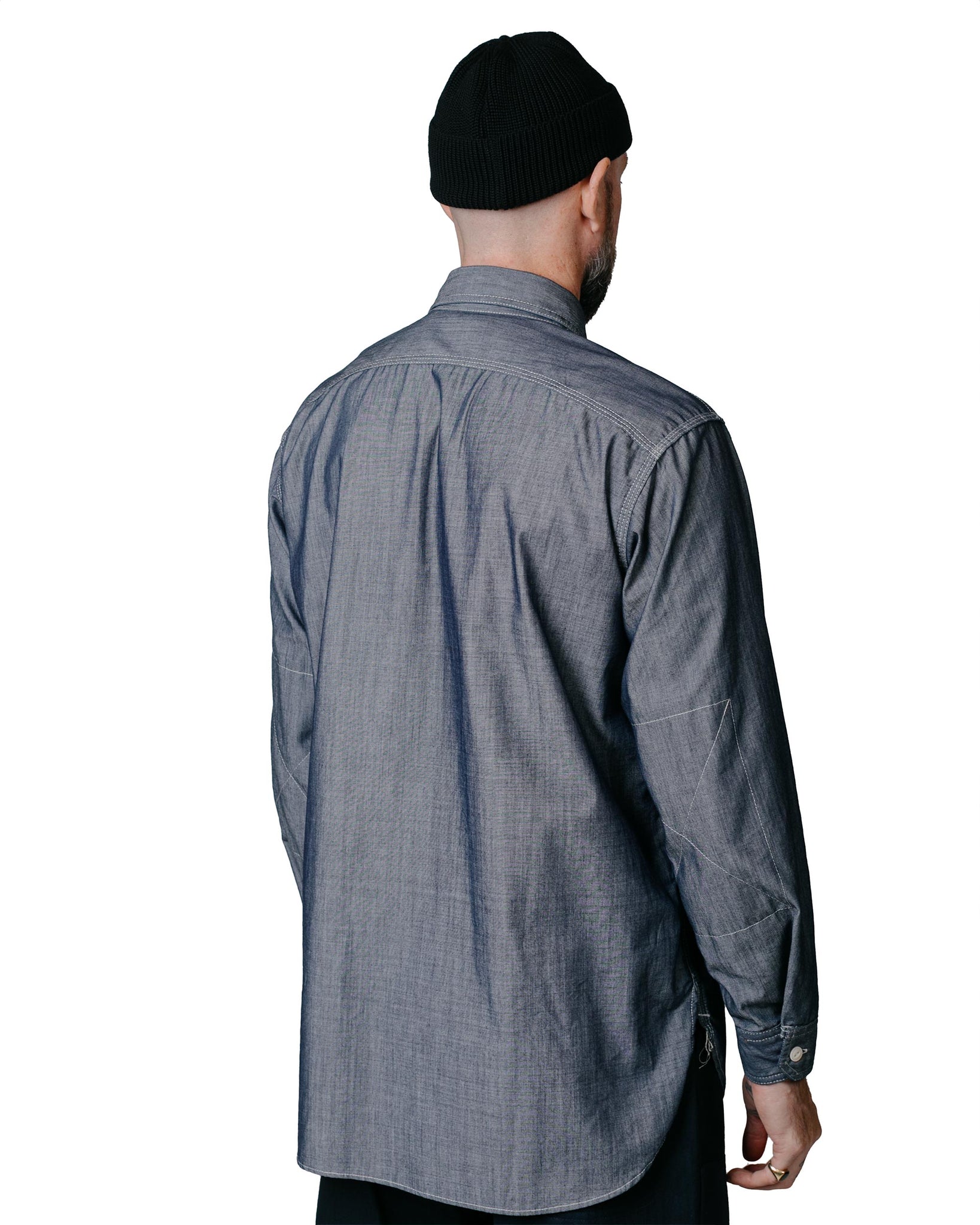Chambray Shirting Medium Blue 58 Wide Woven Cotton Fabric by the Yard  (2929S-5F-blue)