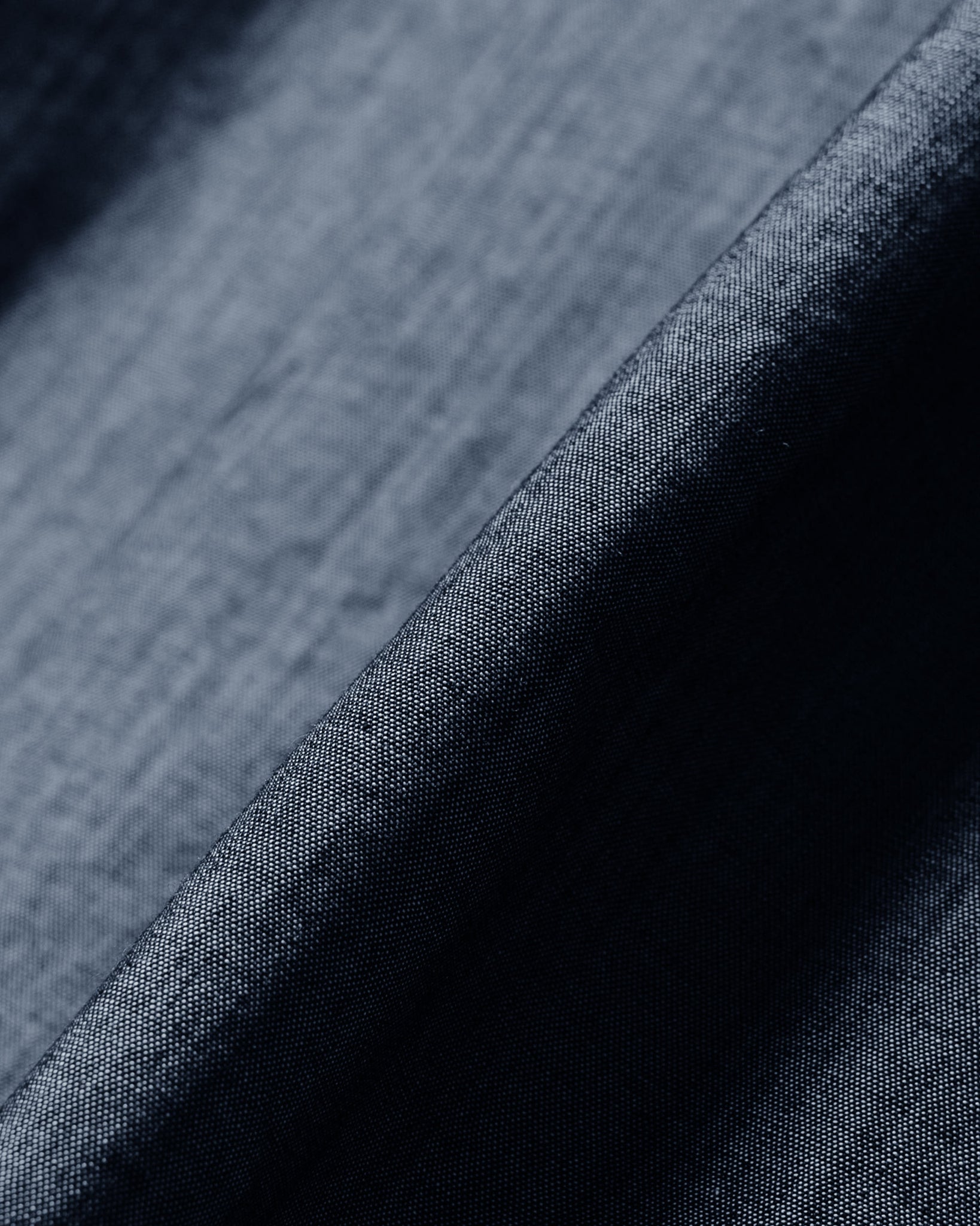 Engineered Garments Work Shirt Blue Cotton Chambray Fabric