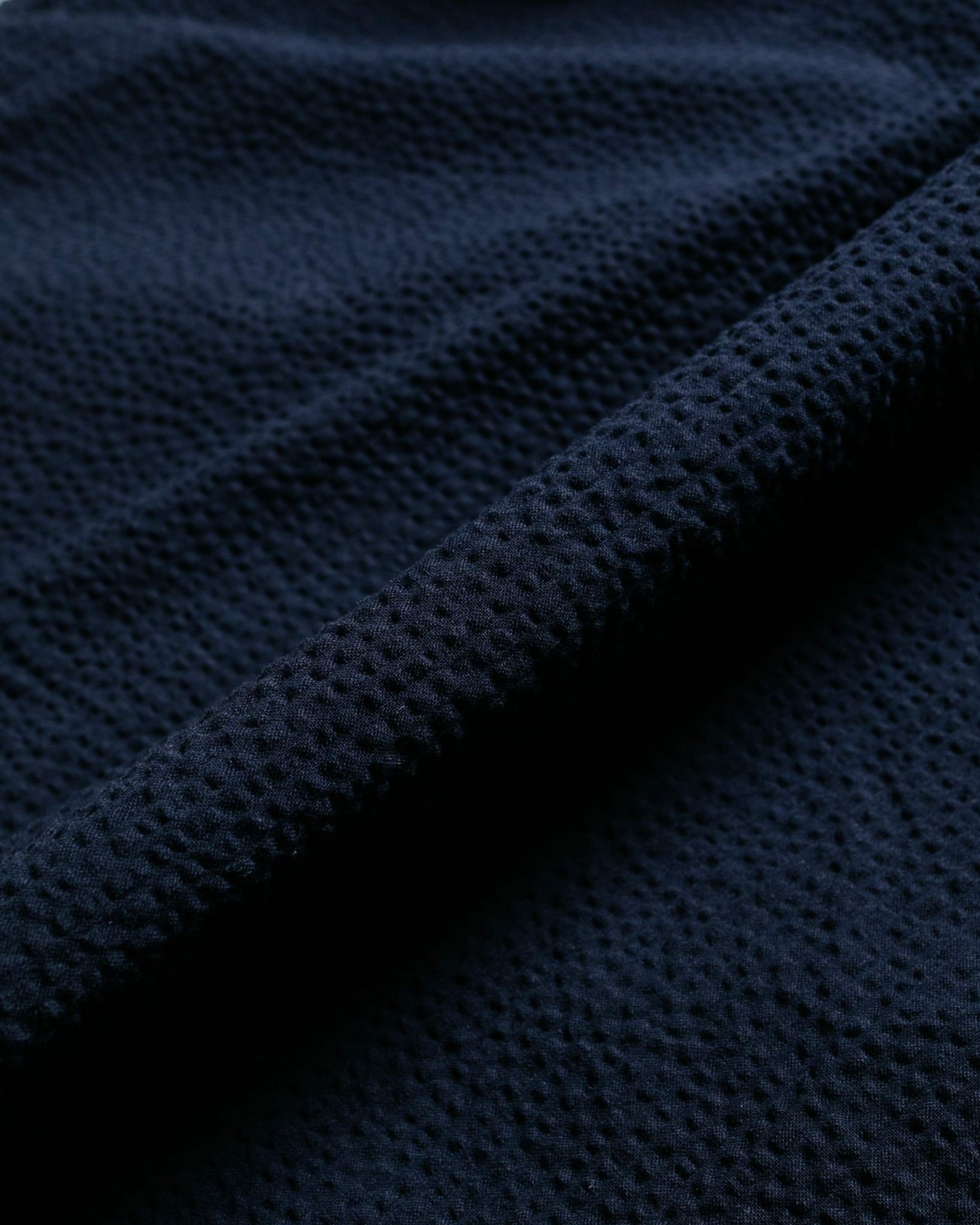 Engineered Garments Work Shirt Dark Navy Tone & Tone Seersucker fabric