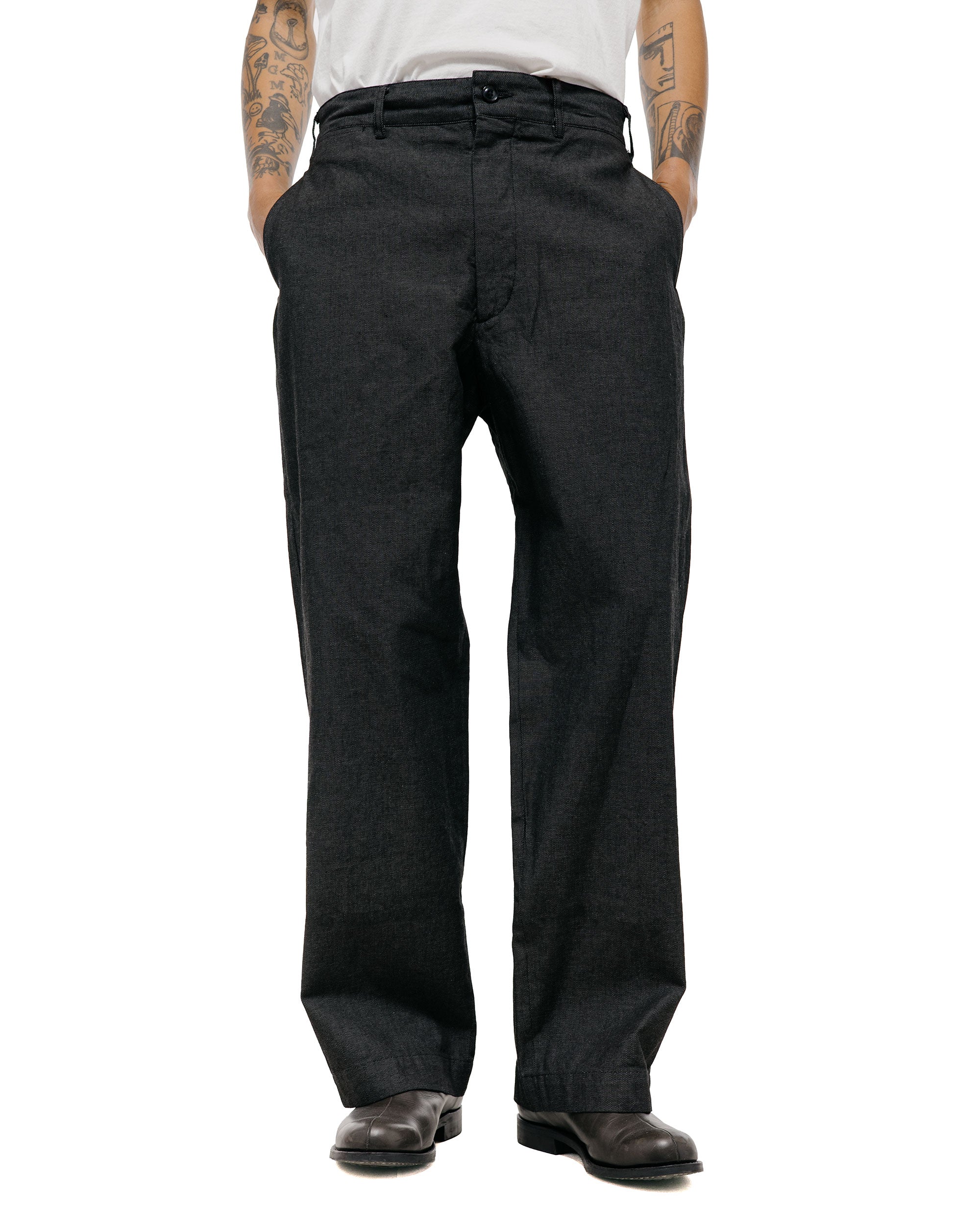 Engineered Garments Workaday Chino Pant Charcoal Cotton Heavy Oxford