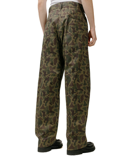 Engineered Garments Workaday Chino Pant Olive Camo 6.5oz Flat Twill model back