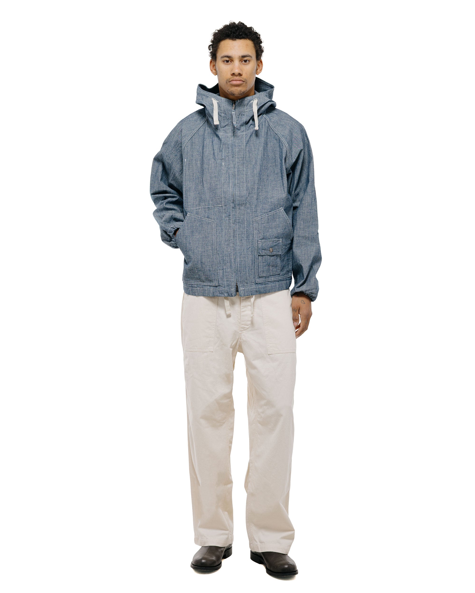Engineered Garments Workaday Deck Parka Indigo 10oz Sea Canvas