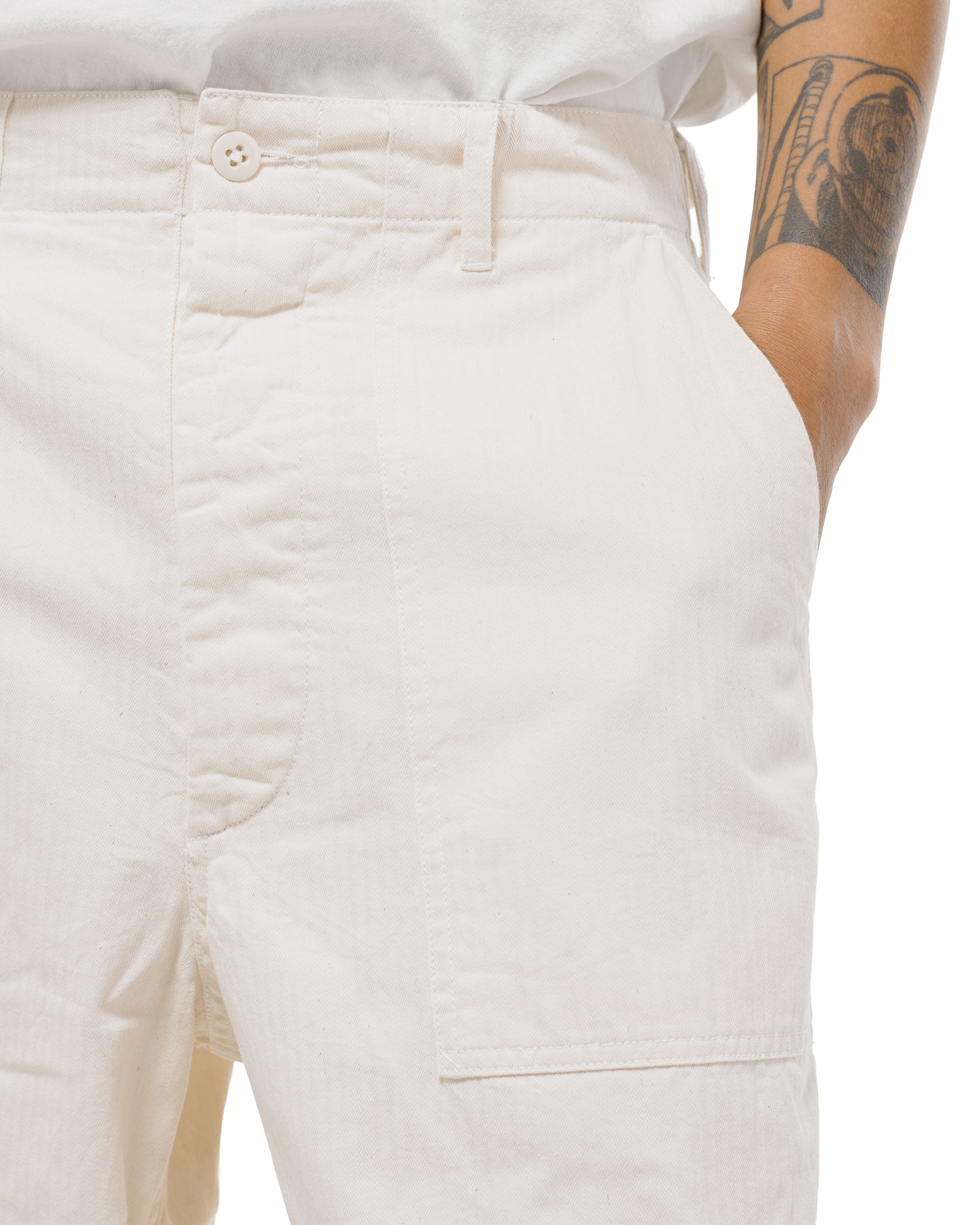 Engineered Garments Workaday Fatigue Pant Natural 7oz Cotton HB Twill
