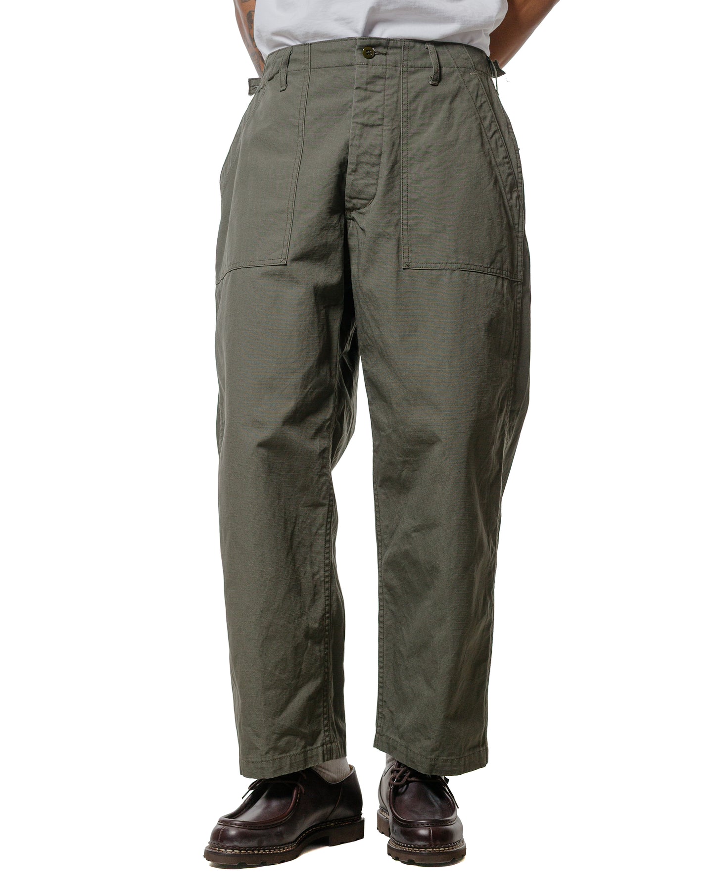 Engineered Garments Workaday Fatigue Pant Olive Heavyweight Cotton Ripstop
