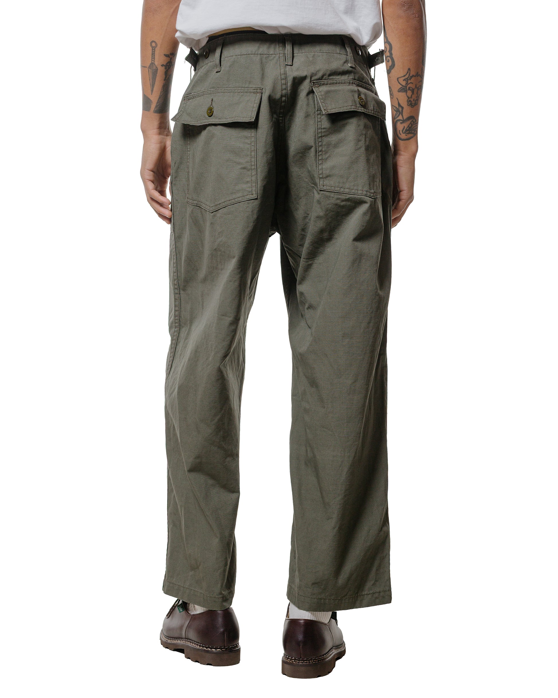 Engineered Garments Workaday Fatigue Pant Olive Heavyweight Cotton Ripstop