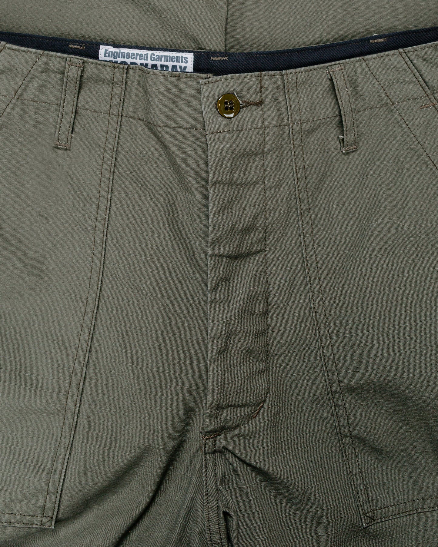 Engineered Garments Workaday Fatigue Pant Olive Heavyweight Cotton Ripstop
