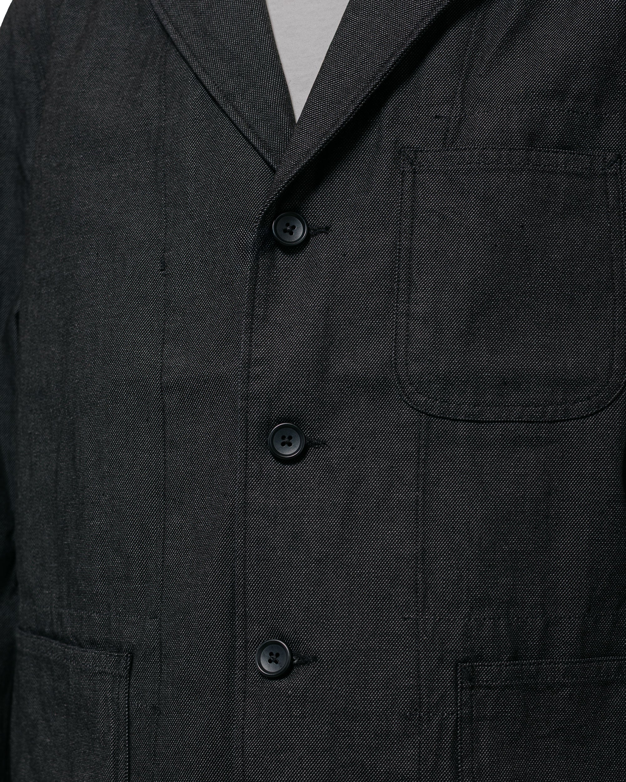 Engineered Garments Workaday Med Blazer Charcoal Cotton Heavy Oxford
