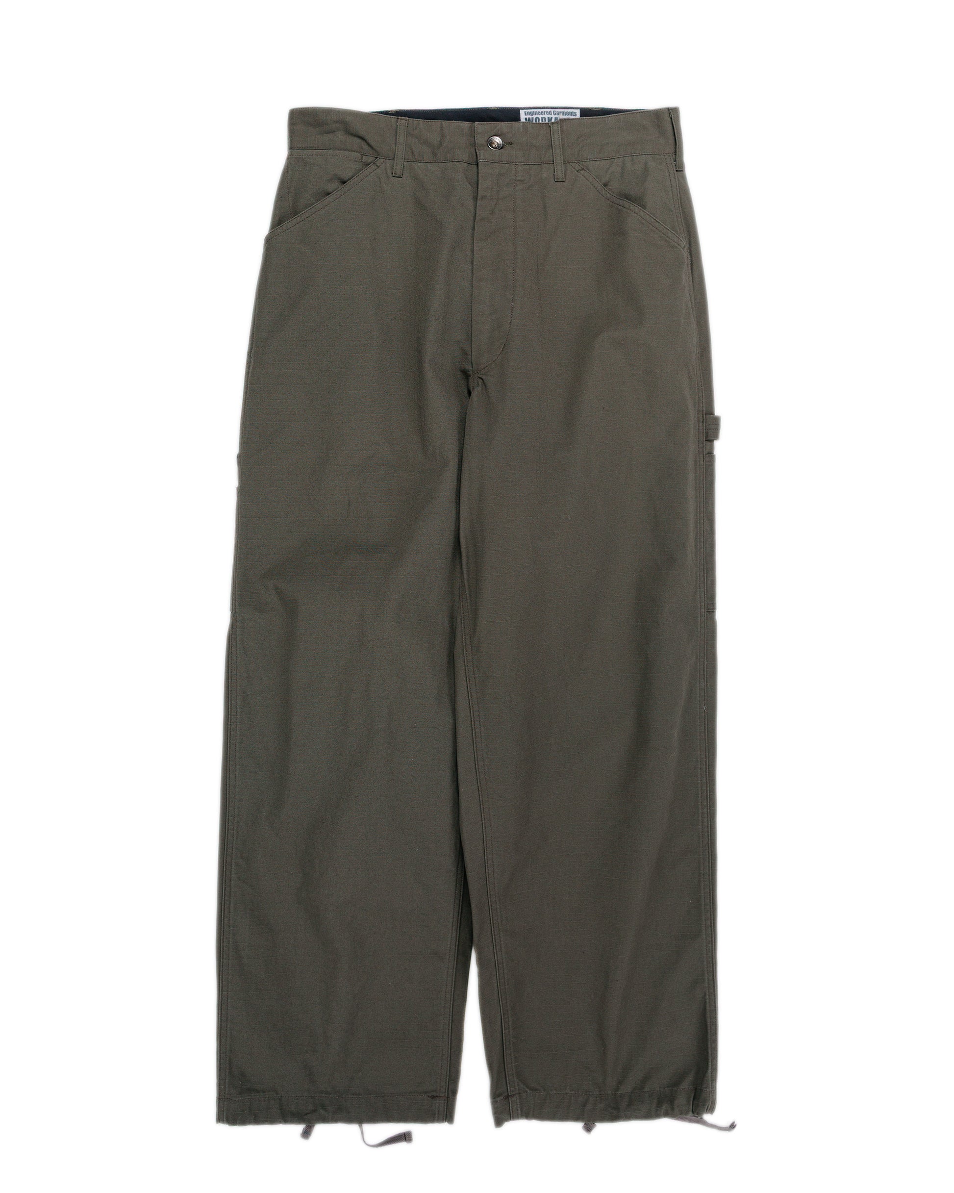 Engineered Garments Workaday Painter Pant Olive Heavyweight Cotton Ripstop