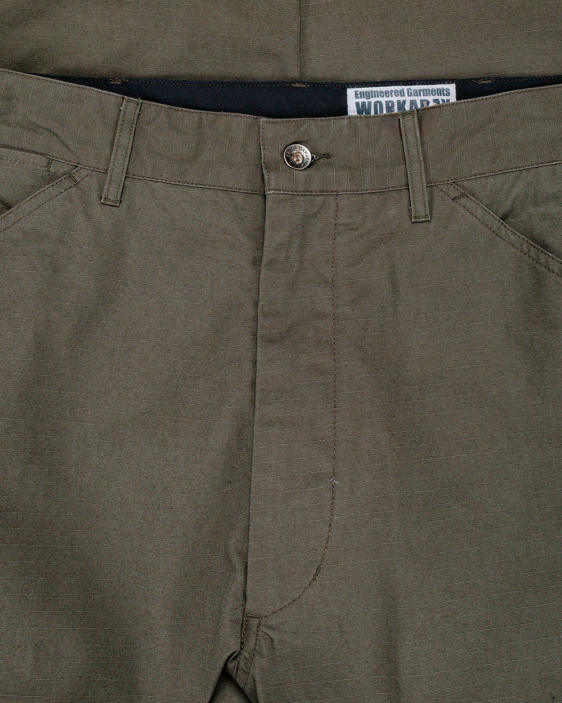 Engineered Garments Workaday Painter Pant Olive Heavyweight Cotton Ripstop
